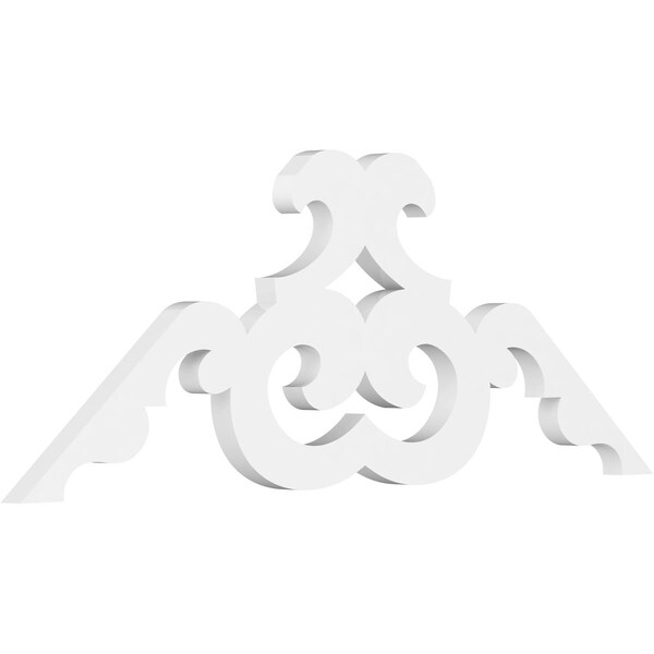 Ekena Millwork Pitch Benson Architectural Grade PVC Gable Pediment, 36"W x 15"H x 1"P (10/12) GPP036X015X100BEN - main